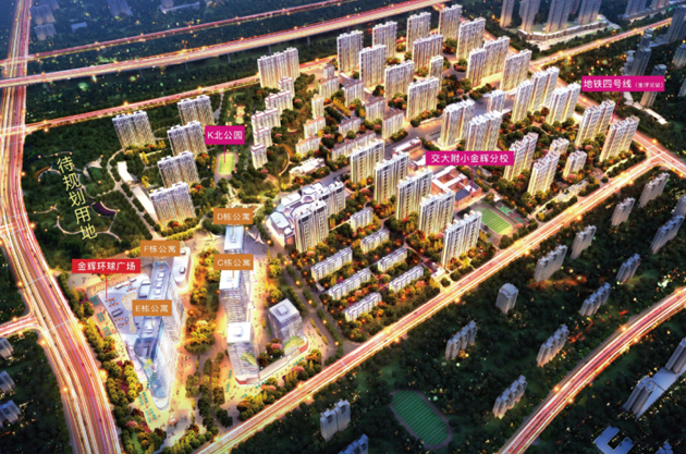 金輝集團項目區(qū)位圖