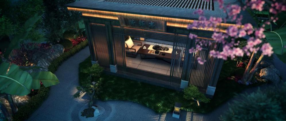 金輝項(xiàng)目院落效果圖（6）