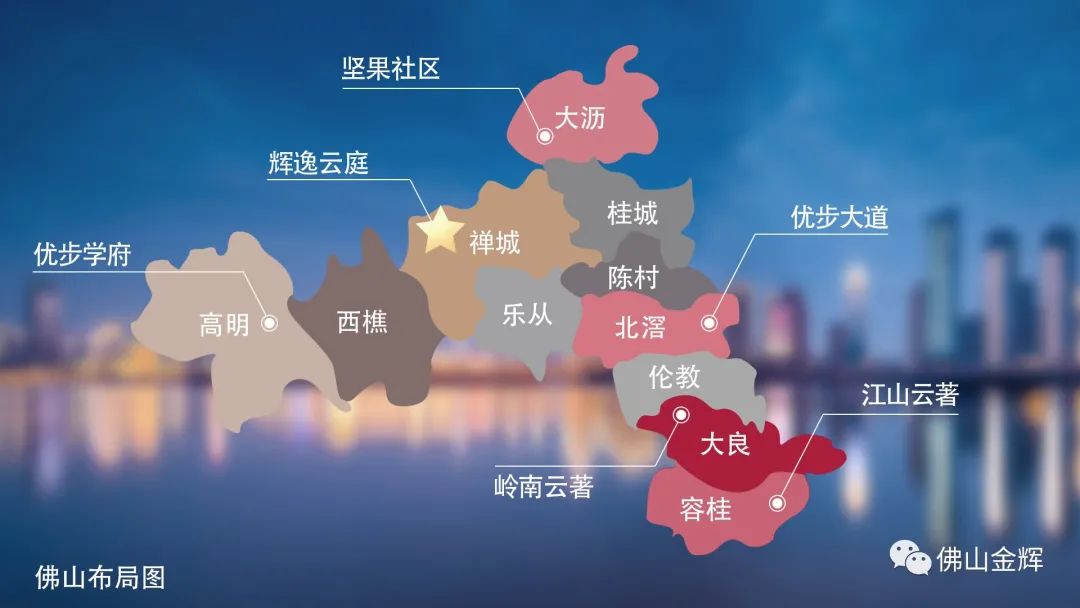 金輝集團佛山布局圖 金輝集團佛山布局圖